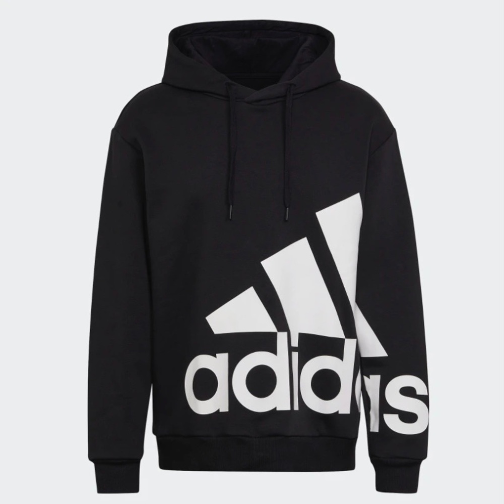 Adidas ESSENTIALS GIANT LOGO FLEECE HOODIE Size M - Picture 1 of 6